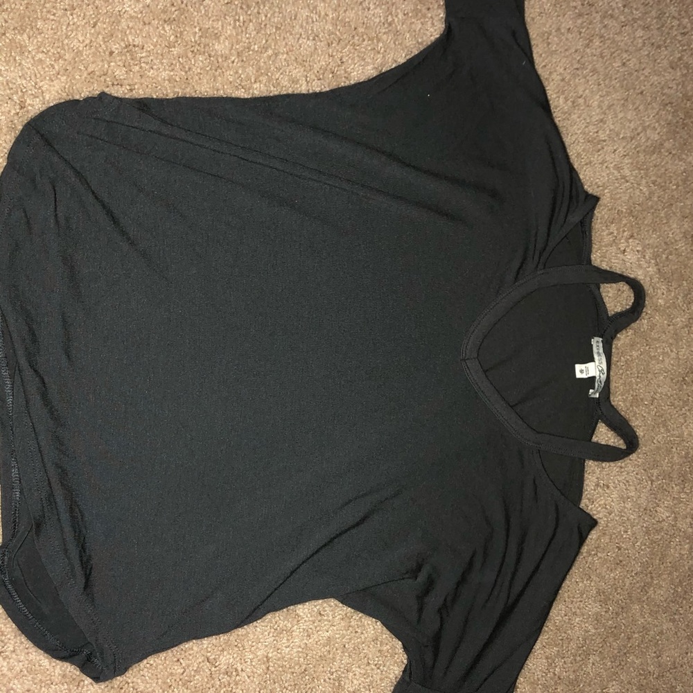 Grey off the shoulder express long sleeve